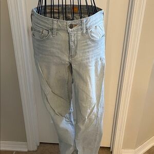 Pilcro and the Letterpress Light Wash Boyfriend Jeans